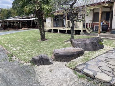 熊本市　個人様宅　天然芝施工