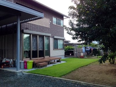 合志市　個人様宅　天然芝施工
