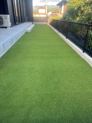 中津川市　個人様宅　人工芝　施工