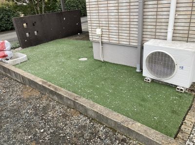 中津川市　個人様宅　人工芝　施工